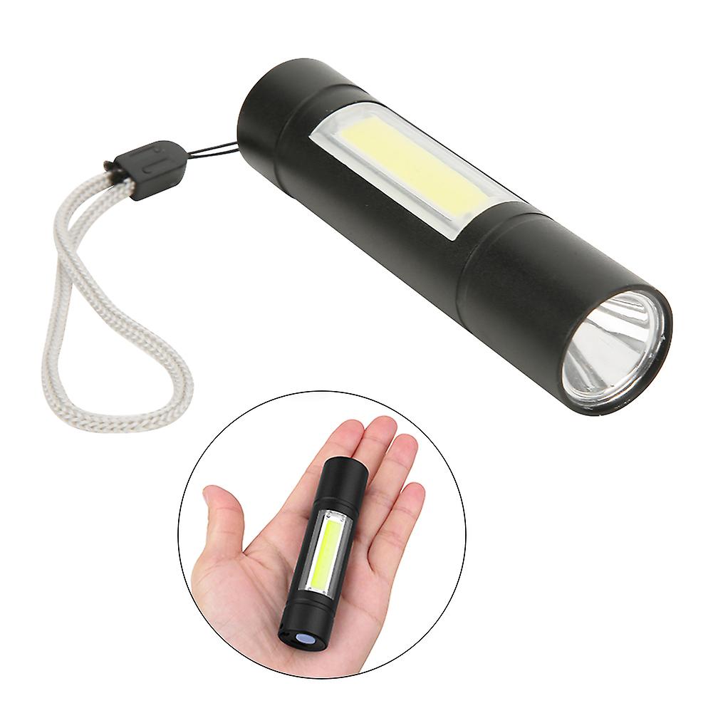 Cob Aluminium Alloy Usb Charging Flashlight Led Mini Outdoor Camping Adventure Torch