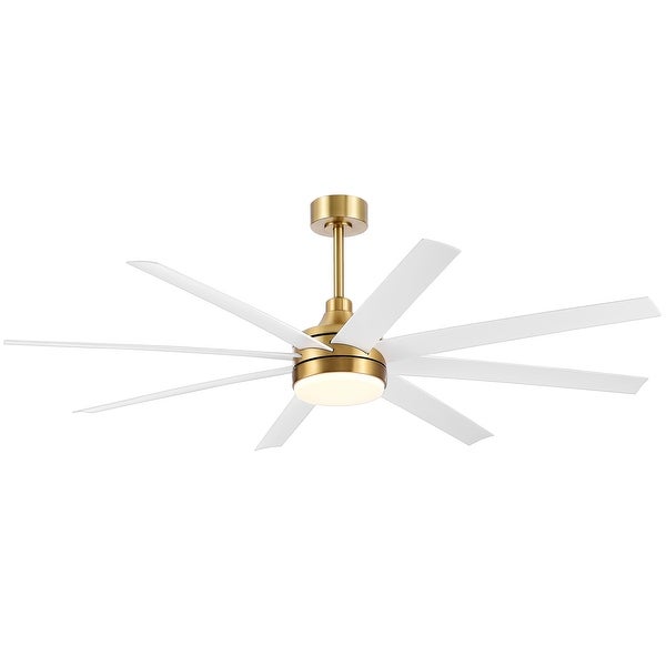 65 Inch Gold Ceiling Fan with Light Remote(8-Blade) Shopping - The Best Deals on Ceiling Fans | 40886117