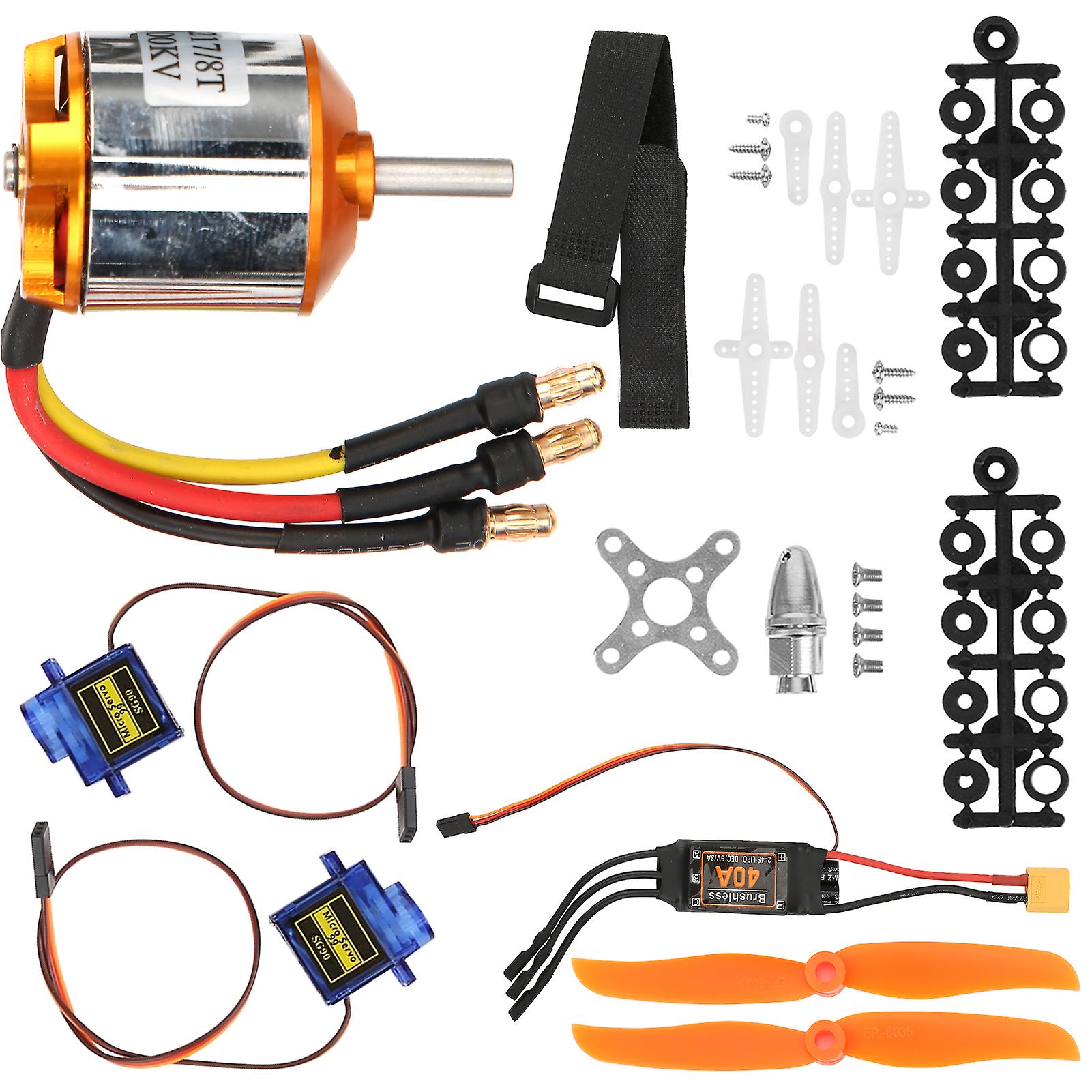 2217 Kv1100 Motor+1060 Propeller+9g Servo+40a Xt60 Esc Kit For Remote Control Helicopter