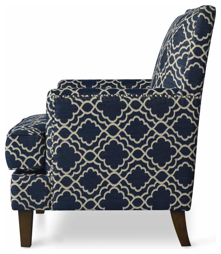 AUBREY CH MARINE  Accent Chair   Transitional   Armchairs And Accent Chairs   by Kolibri Decor  Houzz