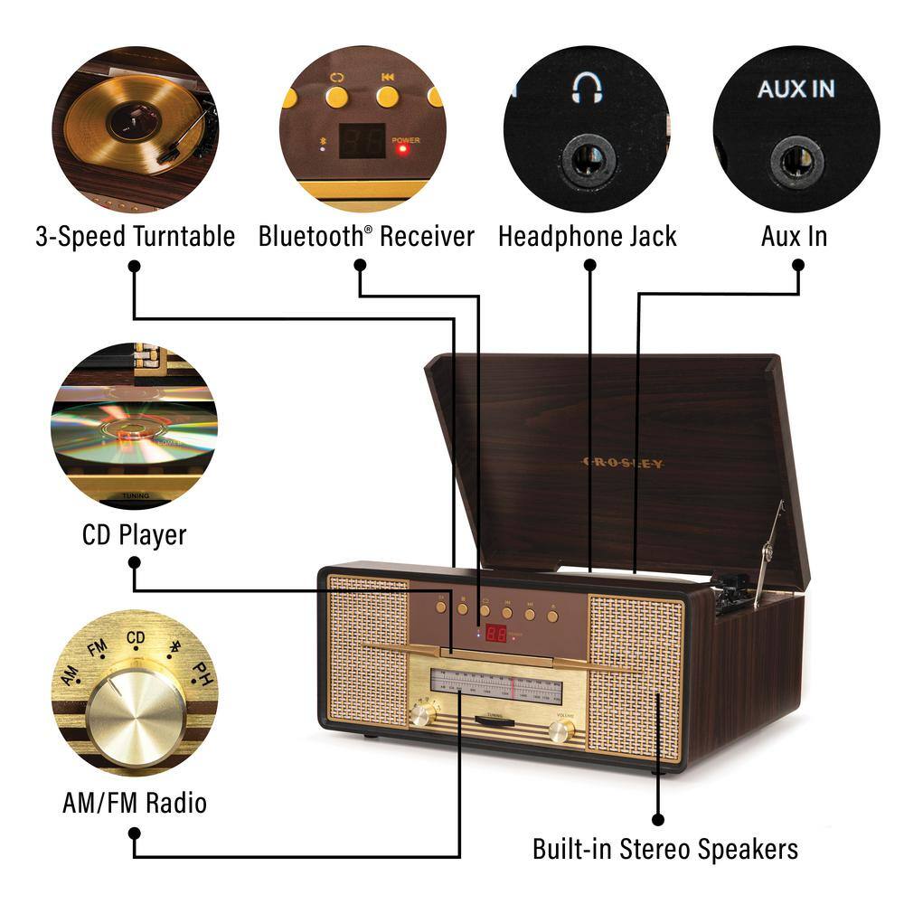 Crosley Rhapsody Entertainment Center CR7016A-MA