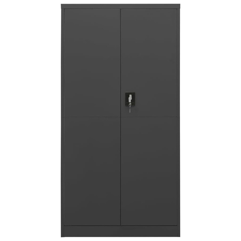 vidaXL Storage Cabinet with a Lock Storage Locker Storage Organizer Steel