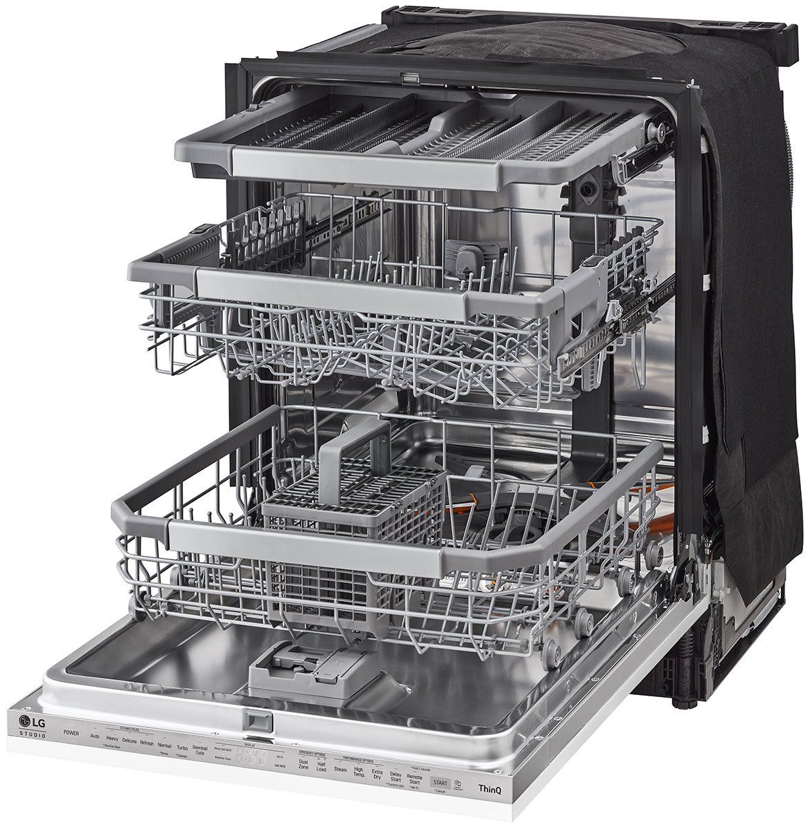 LG Studioand#xA0;24-Inch Top Control Wi-Fi Enabled Dishwasher in Panel-Ready