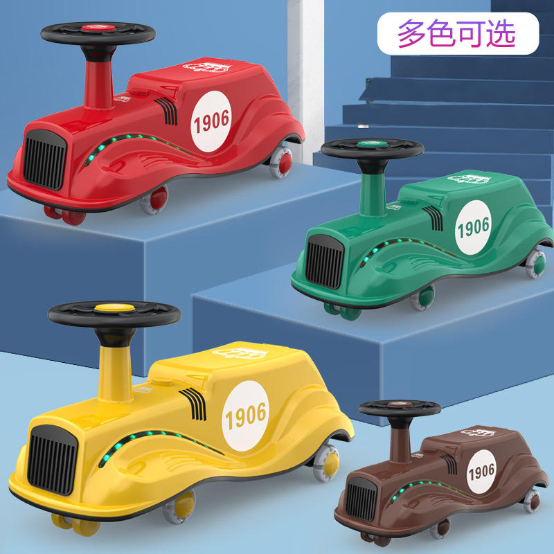 ride on cars kids' swing car balance bike scooter toys twist magic plasma wiggle baby scooter push car with music and light