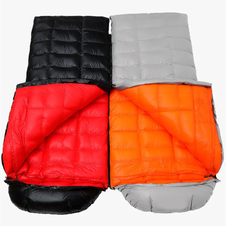 Manufacturer Warm Lightweight Single Outdoor Camping Hiking 800g Filling Goose Down Sleeping Bag Winter  20