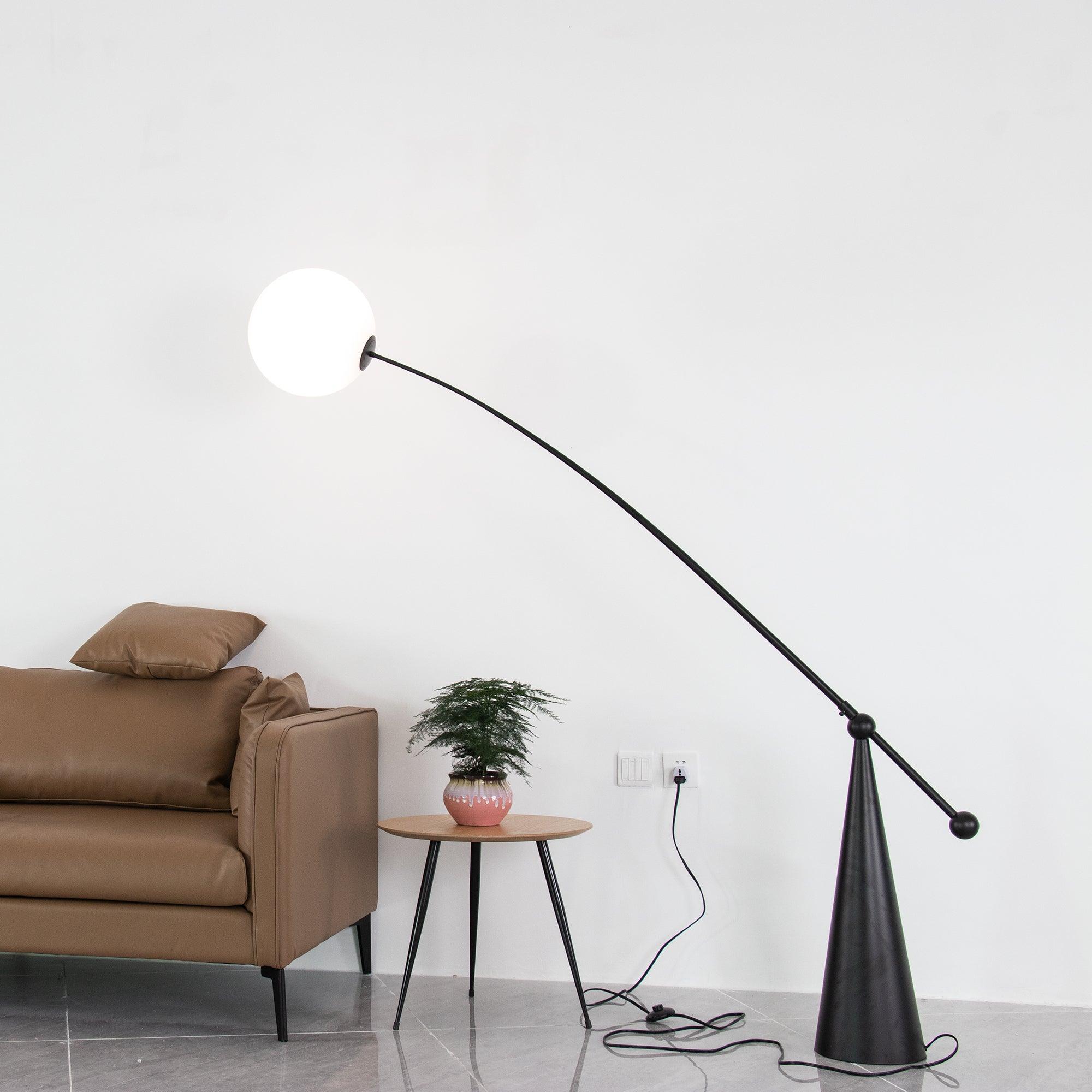 Opal Arc Floor Lamp