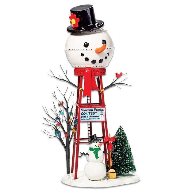 Department 56 Accessory Snowman Watertower Decorative Figurines