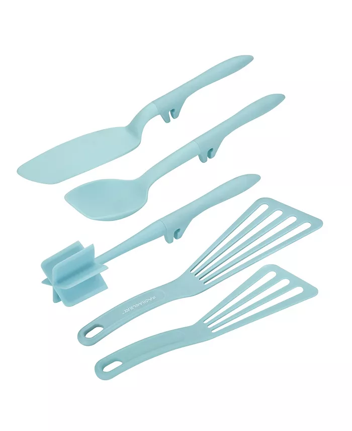 Rachael Ray Tools and Gadgets 5-Pc. Lazy Crush Chop， Flexi Turner， and Scraping Spoon Set