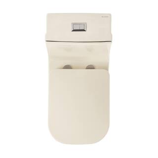 Swiss Madison Concorde 1-piece 1.11.6 GPF Dual Flush Square Toilet in Bisque SM-1T106BQ