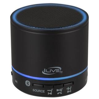 iLive Portable Bluetooth Speaker with FM Scan and LED Lights ISB07B