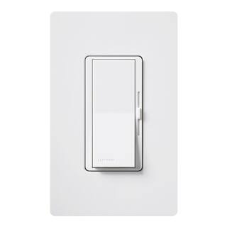 Lutron Diva Dimmer Switch for 0-10V LEDFluorescent Fixtures Single-Pole or 3-Way White (DVSTV-453PH-WH) DVSTV-453PH-WH