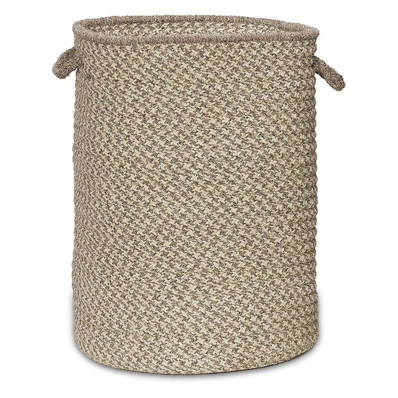 Colonial Mills Natural Houndstooth Woven Hamper - 15 x 15 x 18