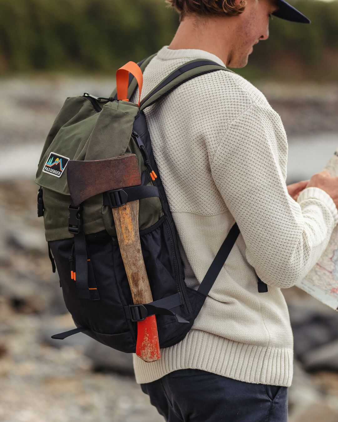 Boondocker Recycled 26L Backpack - Black/Khaki