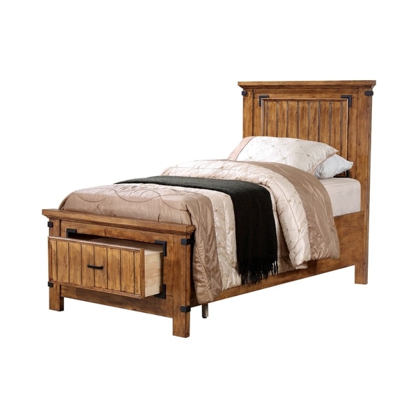 Coaster Furniture Brenner Rustic Honey 5-piece Storage Bedroom Set - - 23599146