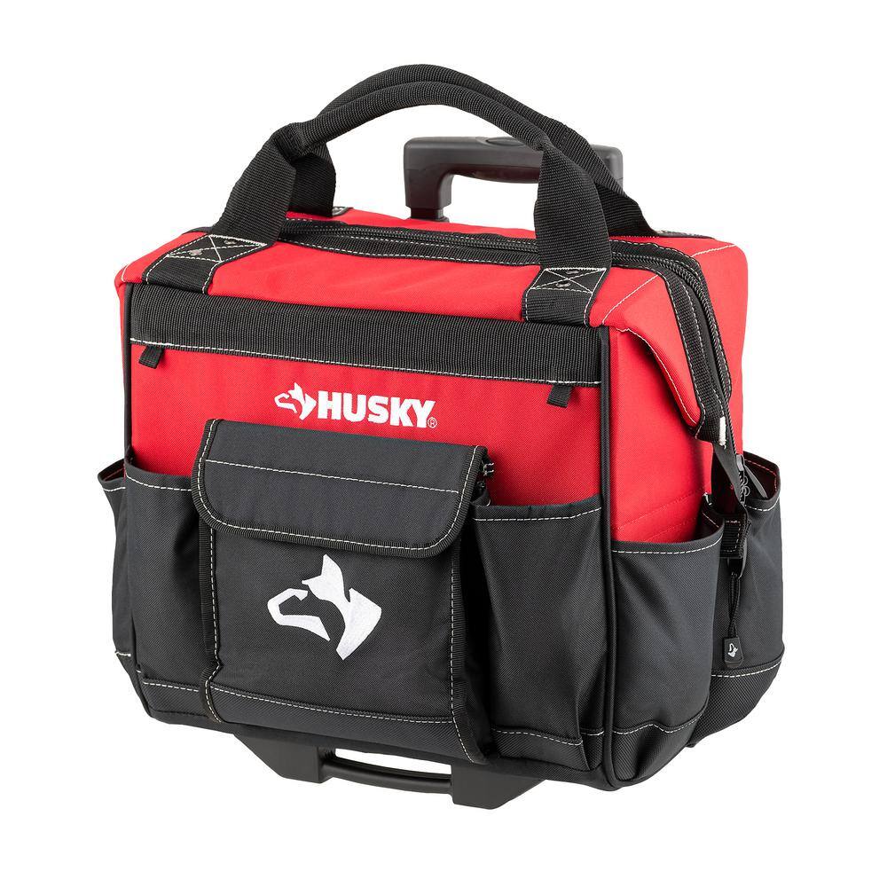 Husky HD65014-TH 14 in. 13 Pocket Rolling Tool Bag