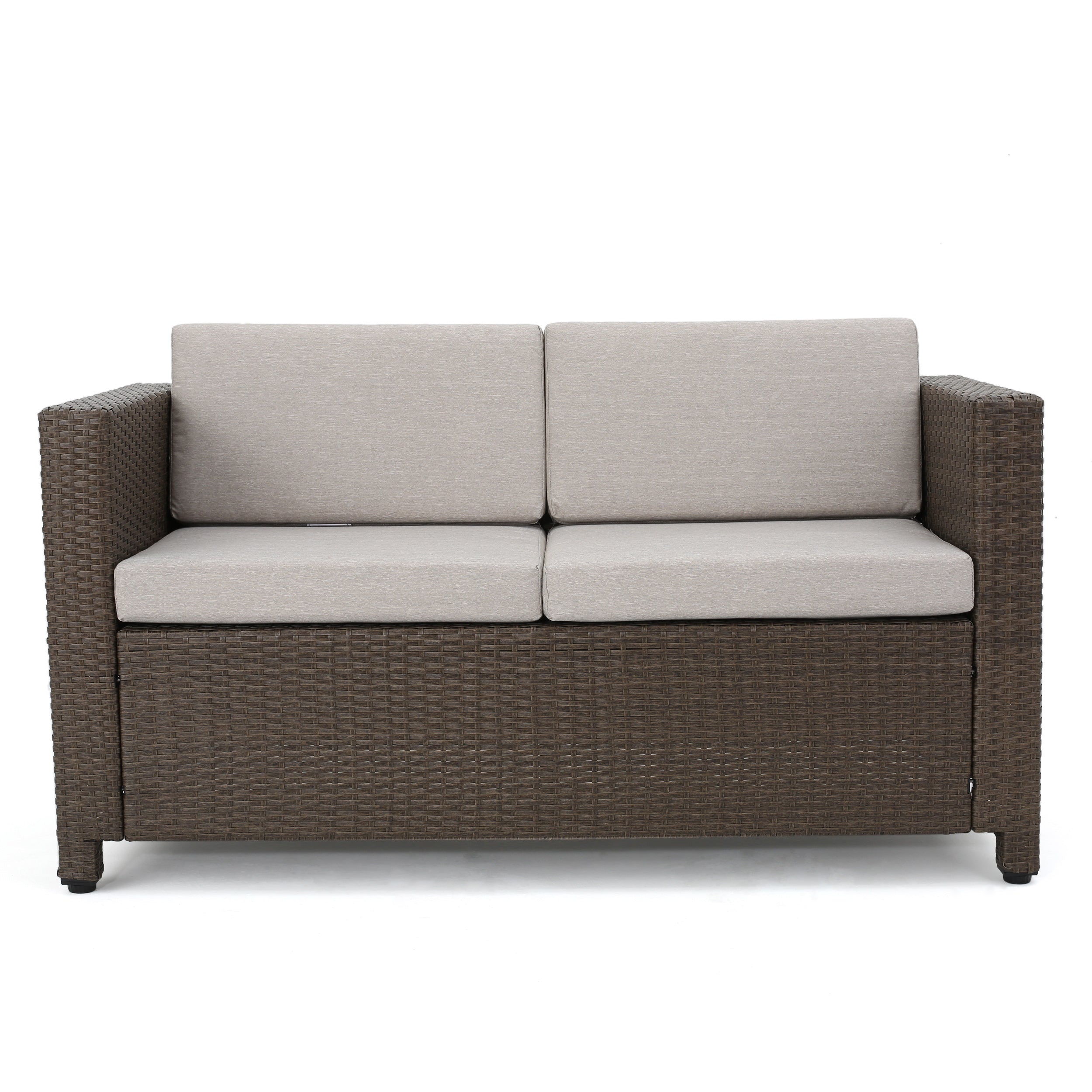 Venice Outdoor PE Wicker Love Seat