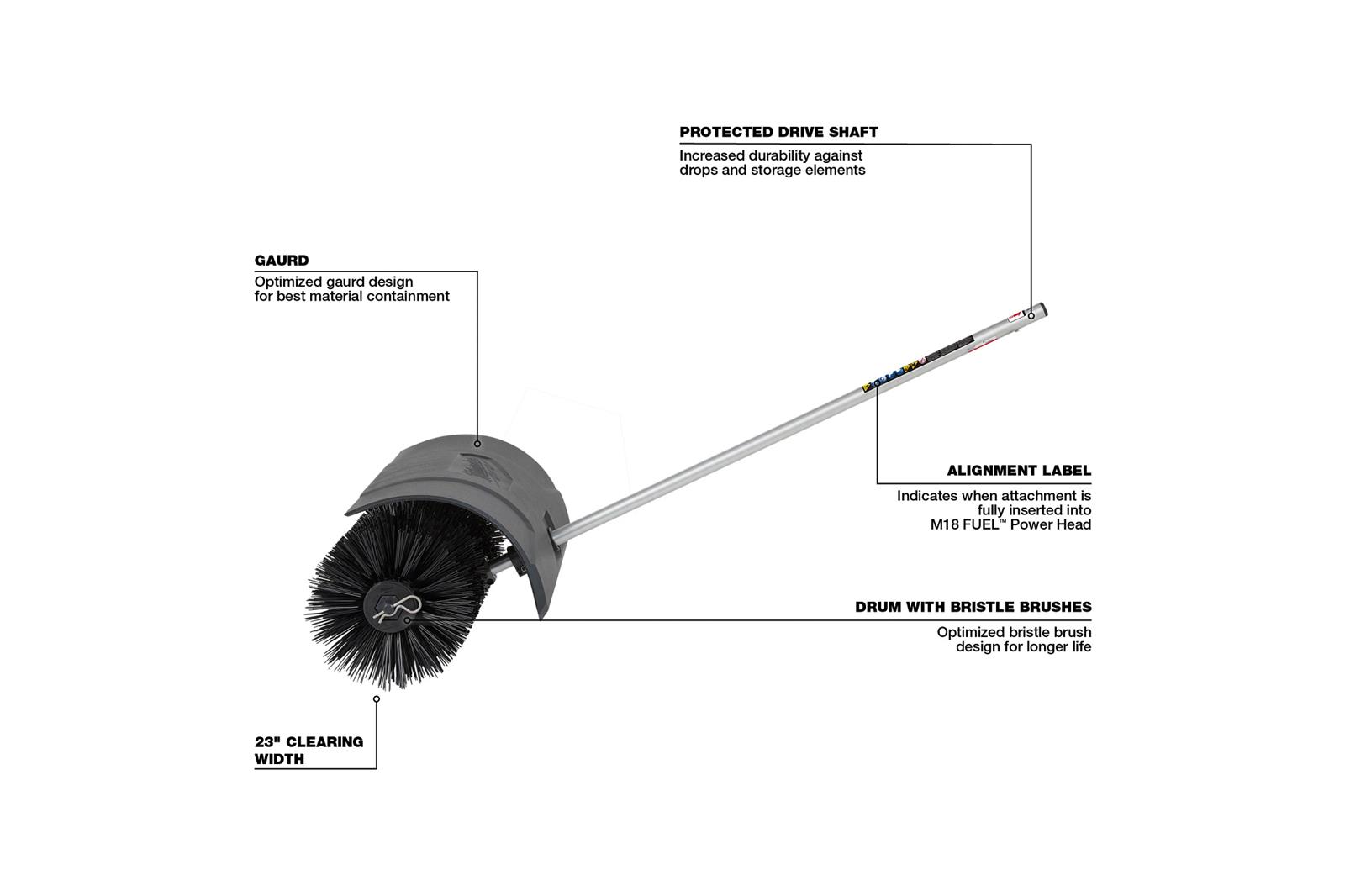 Milwaukee Tool 49-16-2741 Milwaukee M18 FUEL QUIK-LOK Bristle Brush Attachments