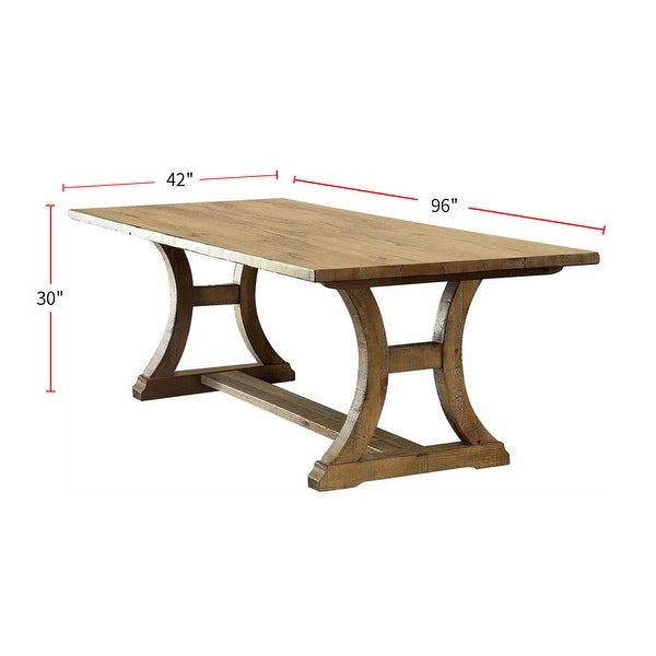 Wooden Dining Table in Rustic Oak Finish