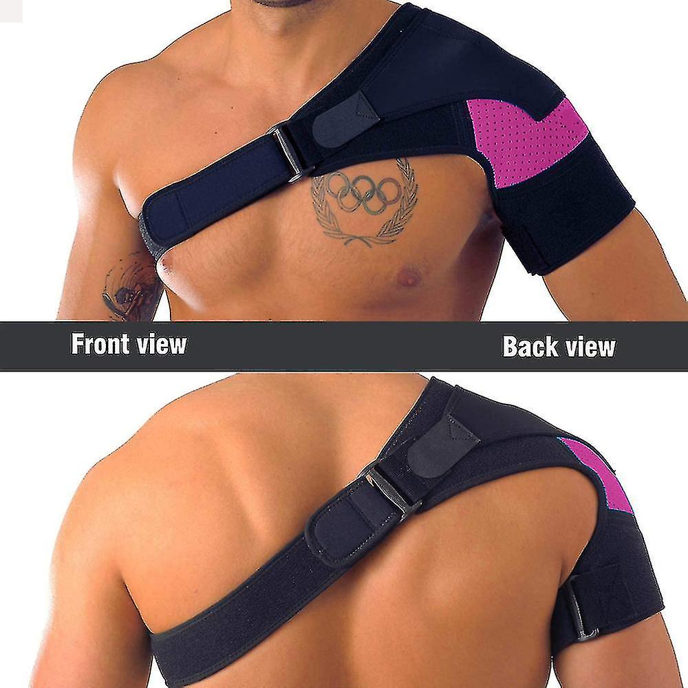 Shoulder Brace For Men And Women Compression Support For Torn Rotator Cuff And Other Shoulder Injuries(1pcs， Black)