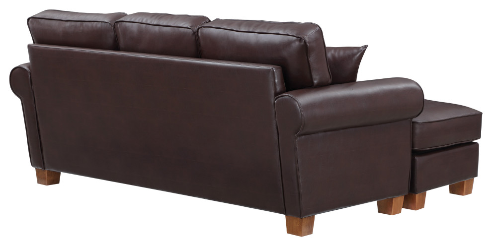 Rylee Rolled Arm Sectional   Contemporary   Sectional Sofas   by Office Star Products  Houzz