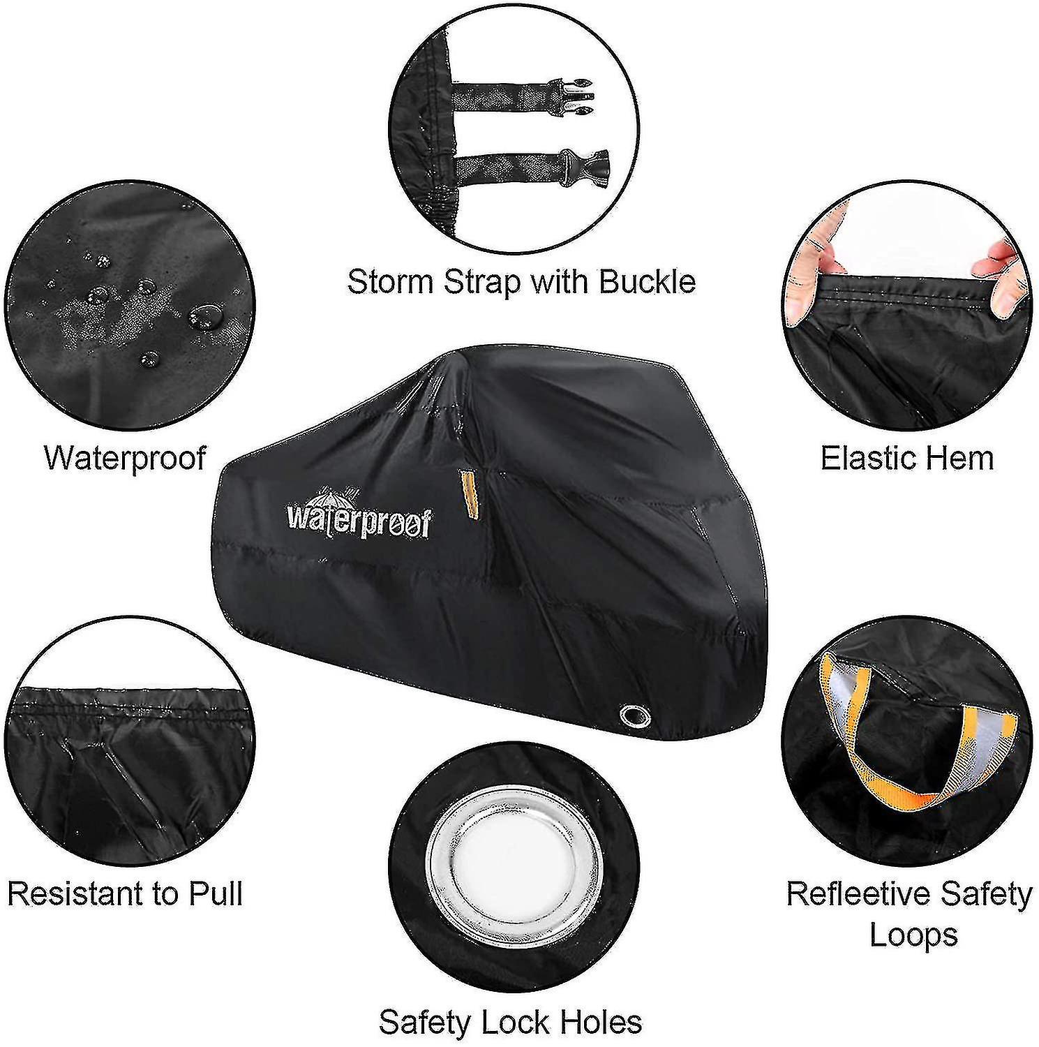 Bike Cover Outdoor Waterproof Bicycle Covers With Hole A