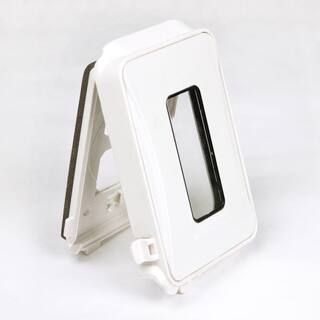 TAYMAC N3R Polycarbonate White 1-Gang Expandable Weatherproof In-Use Electrical Outlet Cover for Outdoor Outlet ML450W