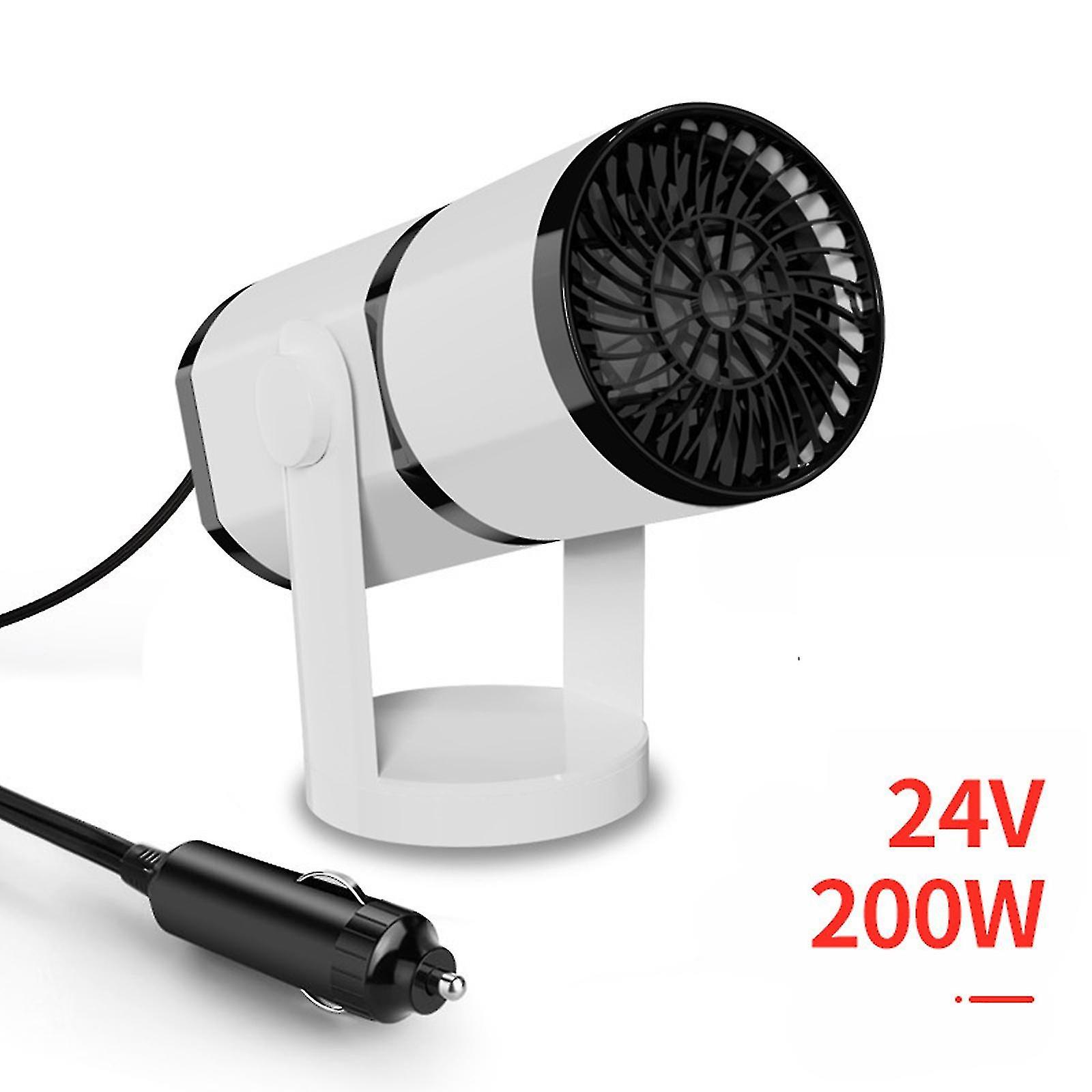 24v 200w Car Heater Portable 360 Rotatable Car Heater Electric Plug-in Cigarette- Lighter Heater C