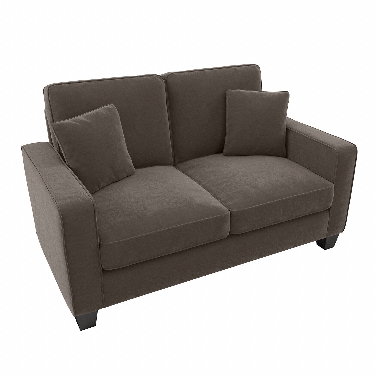 Bush Furniture Stockton 61W Loveseat-Finish:Chocolate Brown Microsuede Fabric