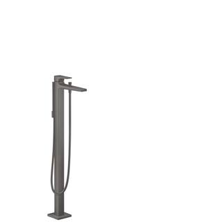 Hansgrohe Metropol Single-Handle Freestanding Tub Faucet with Hand Shower in Brushed Black Chrome 32532341