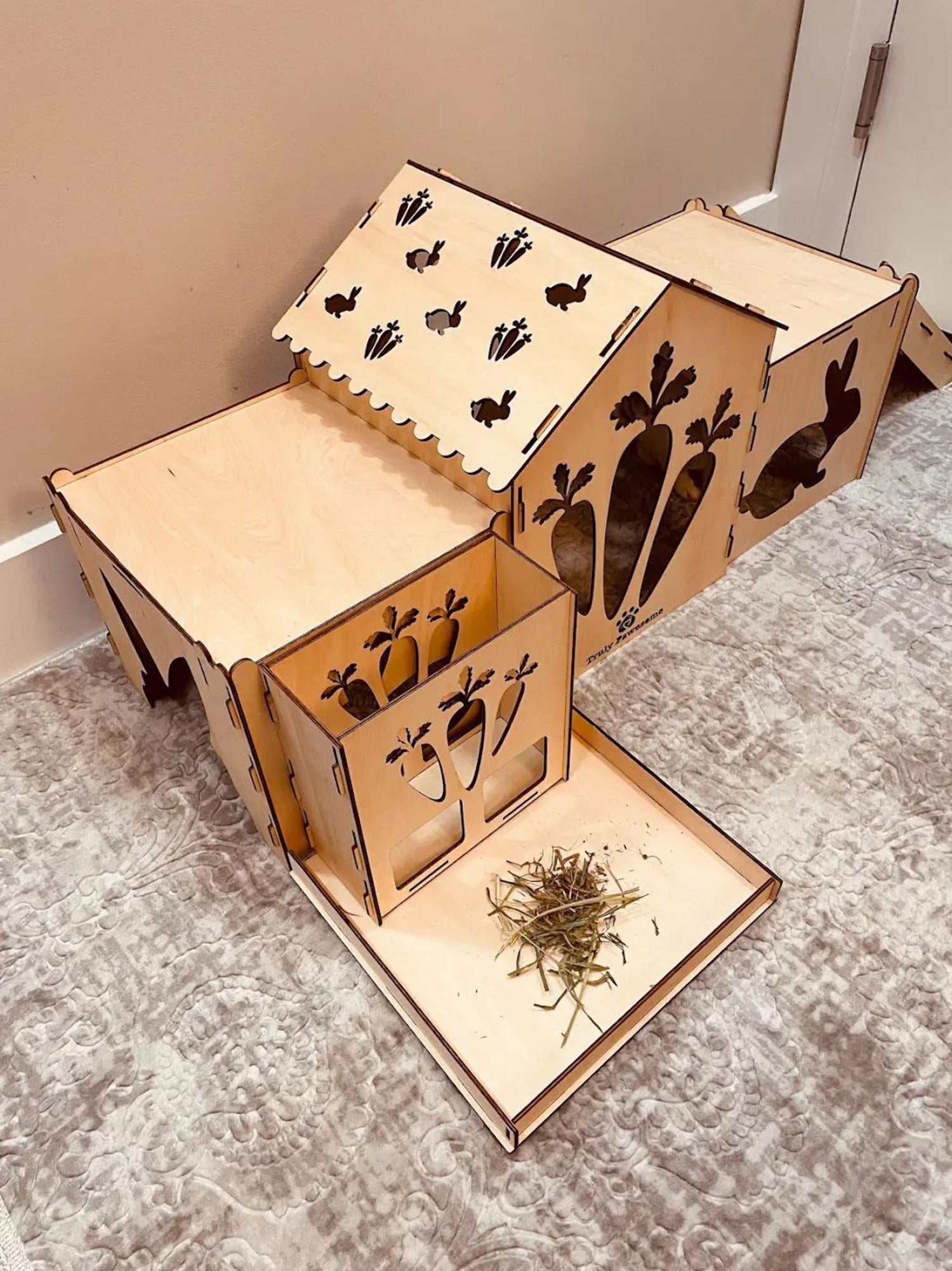 Indoor Rabbit Castle and Small Animal Habitat and Cage