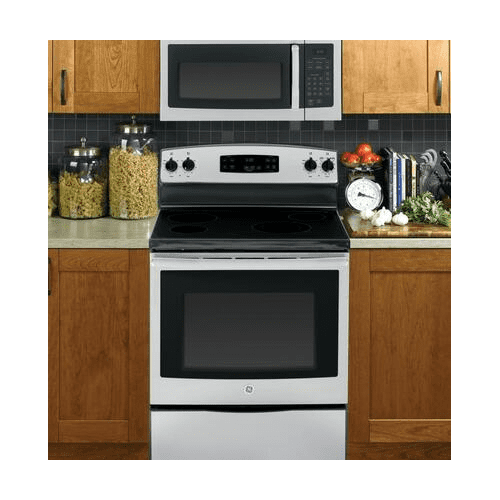 GE JVM3160RFSS 30 Over-the-Range Microwave Oven with 1.6 cu. ft. Capacity 2-Speed 300 CFM Venting in Stainless Steel