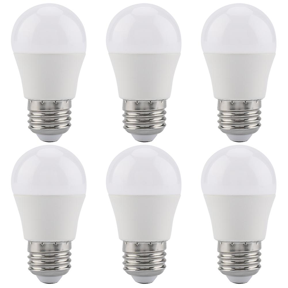 6 Pcs 5w Mini Led Light Bulbs Warm White E26 Base G45 Bulb Lamps Illumination Accessory