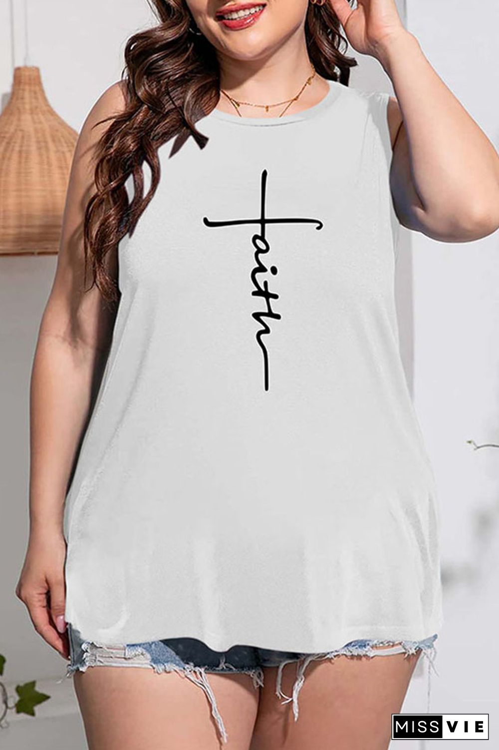 Plus Size Faith Tank Top