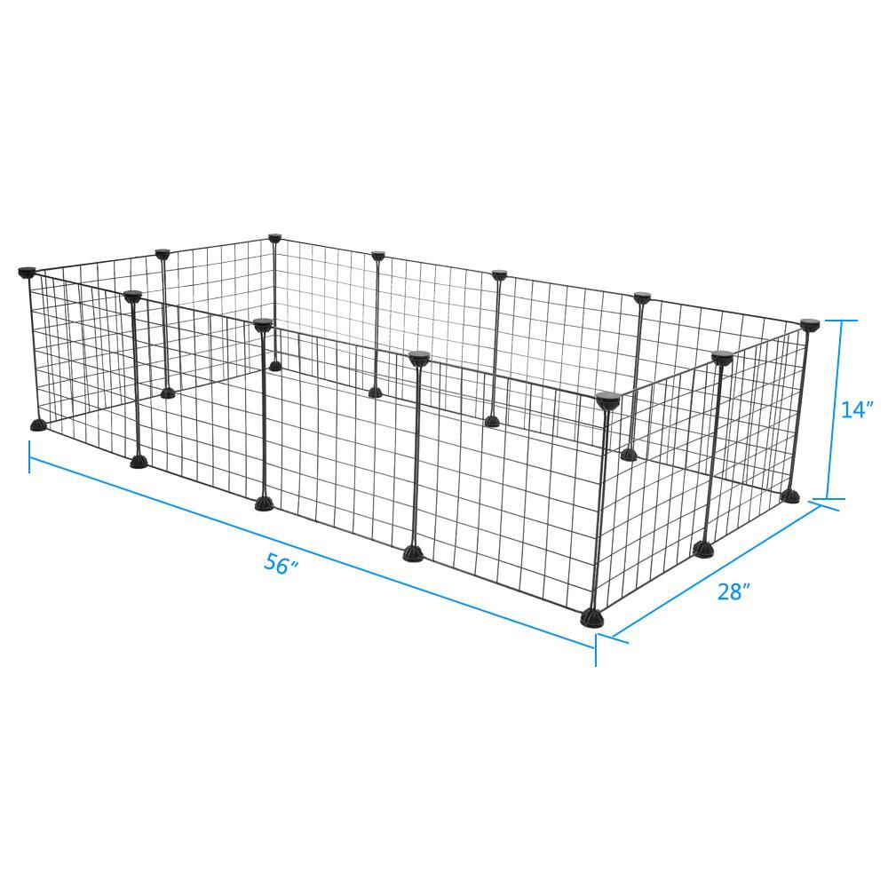 SalonMore Animal Fence，Metal Wire Pen Fence for Small Animals，Bunnies，Rabbits