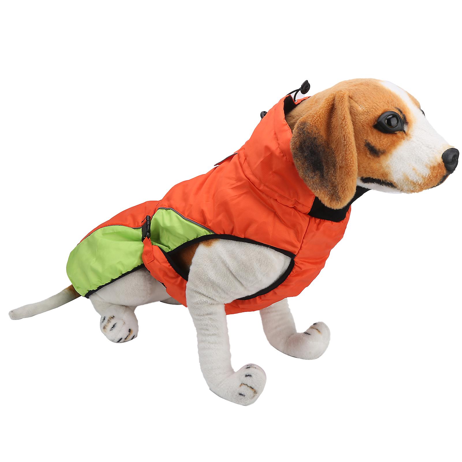 Dog Raincoat Waterproof Windproof Pet Cotton Rainwear Jacket With Reflective Strip  Pet Clothes For Large Medium Dogs[xxxx-large]