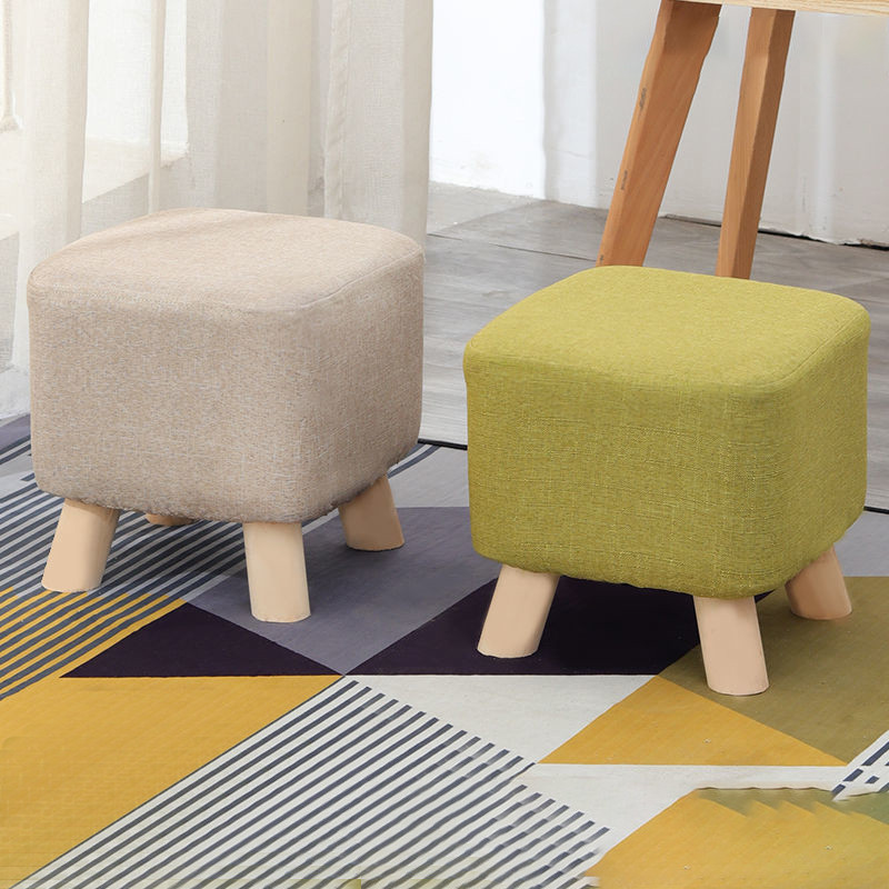 Square Round Modern Ottoman Made of Solid Wood   Farmhouse   Footstools And Ottomans   by Miron Demid LLC  Houzz