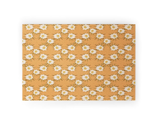 Sewzinski Pitaya Flowers Welcome Mat Society6