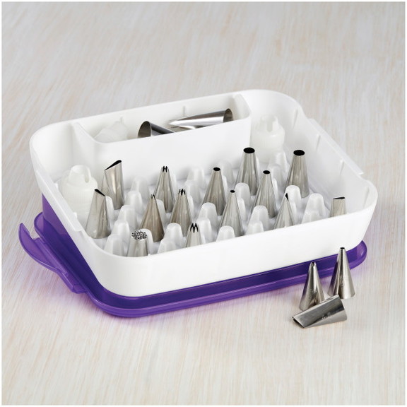 Wilton 405 8784 Piping Tips Organizer Case   Cake ...