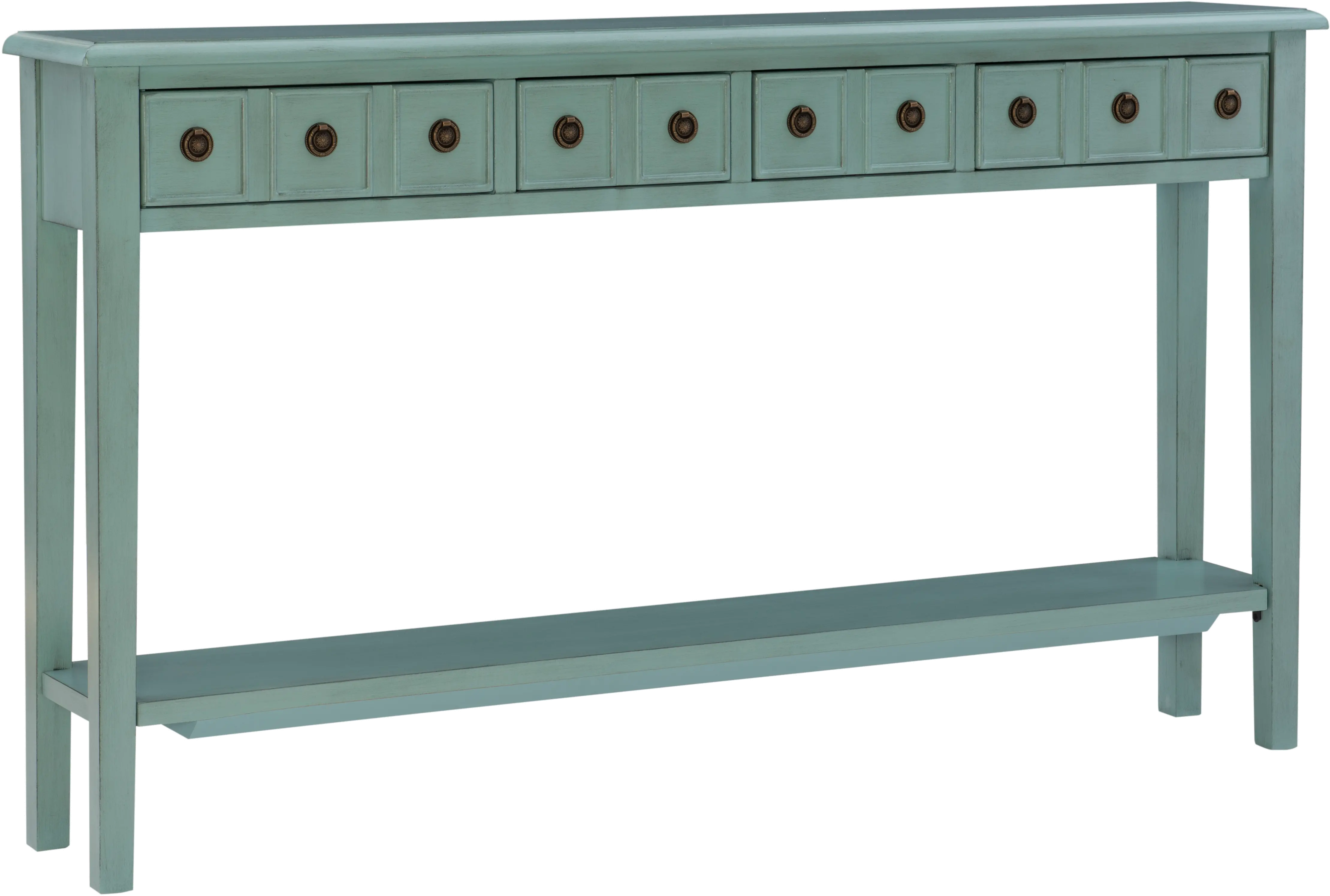 Sadie Teal Long Console Table