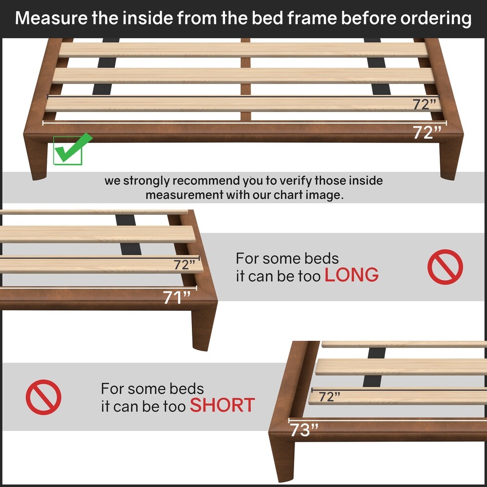 ONETAN  0.75 inch Heavy Duty Mattress Support Wooden Slats