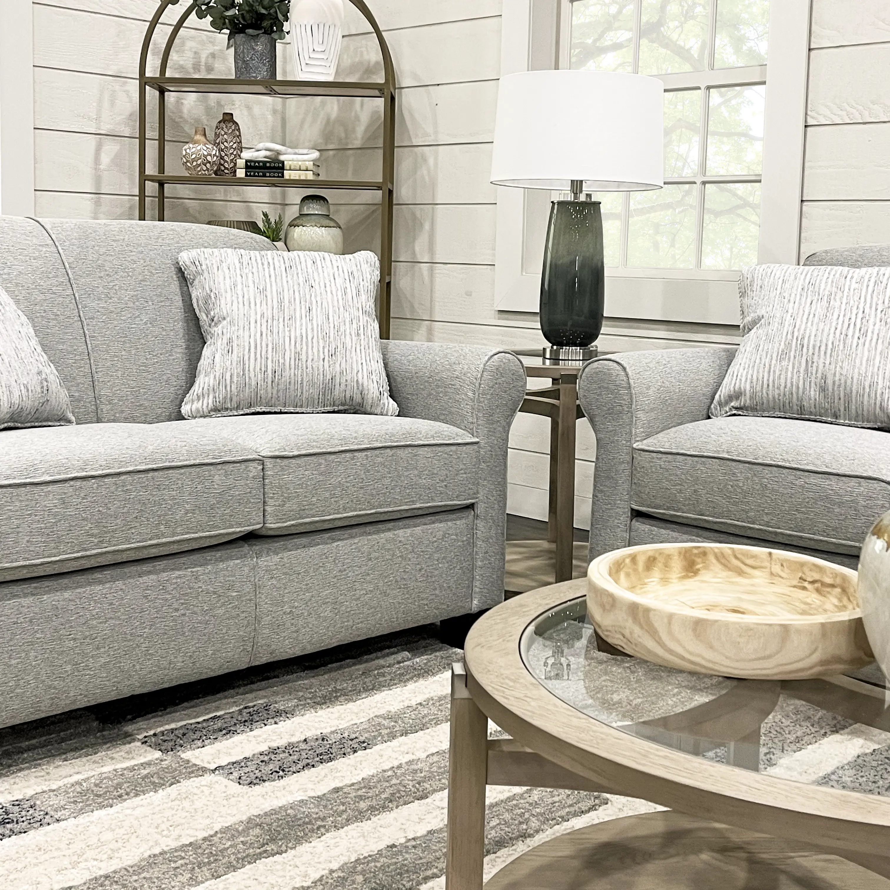 Titan Silver Gray Sofa