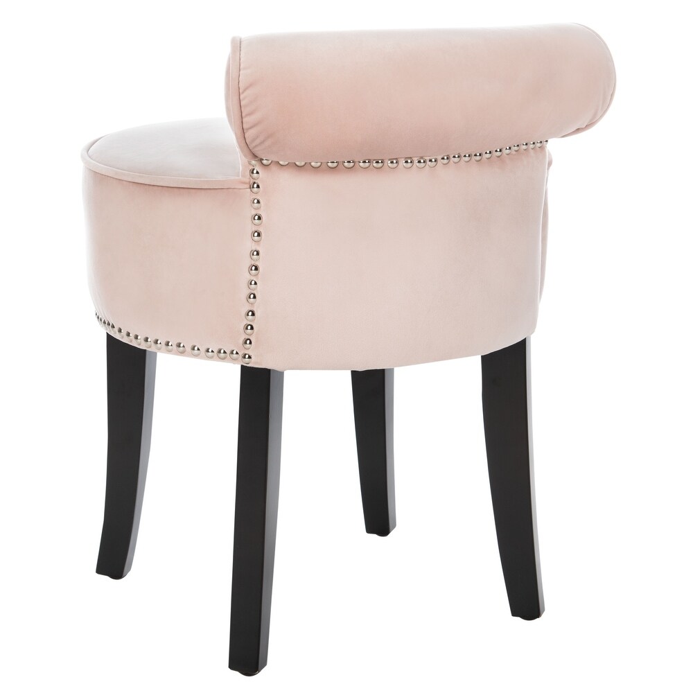 SAFAVIEH Georgia Blush Petite Vanity Stool   17.9\