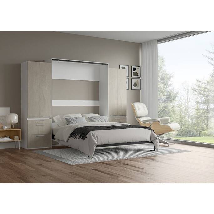 Designer Murphy Bed with Double Storage Units