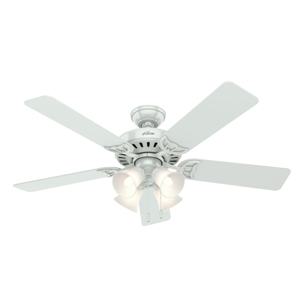 Hunter Studio Series Ceiling Fan 52 White White/Bleached Oak