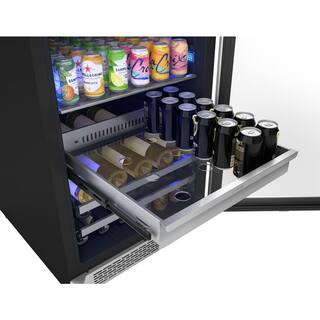 Zephyr Presrv 24 in. 19-Bottle Wine and 266-Can Single Zone Full Size Beverage Cooler PRB24F01AG