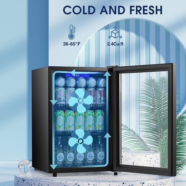 2.4Cu.Ft Beverage Refrigerator Cooler