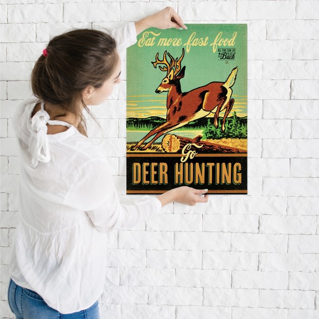 Americanflat Vintage Animal Fast Food Deer Hunting By Anderson Design Group Poster