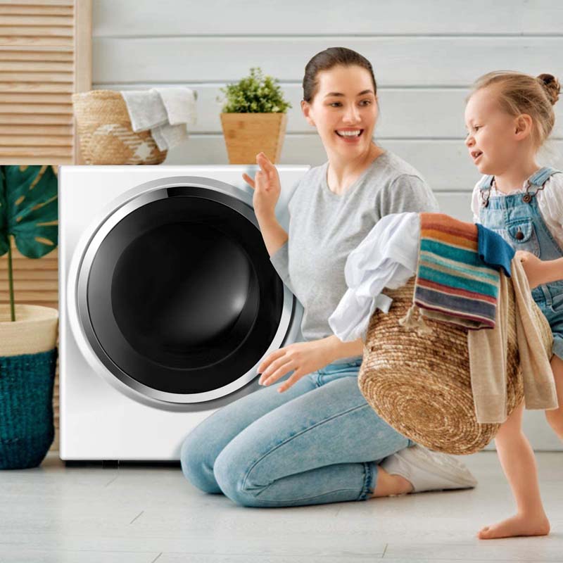 10 lbs Portable Clothes Dryer, Wall Mounted Front Load Dryer Tumble Dryer, Portable Dryer Machine for Apartments RV