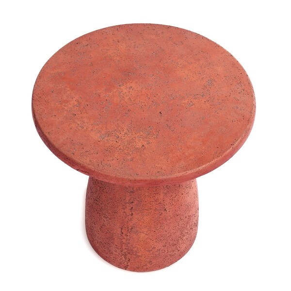 Classic Home Collins 16inch Concrete Outdoor Accent Table