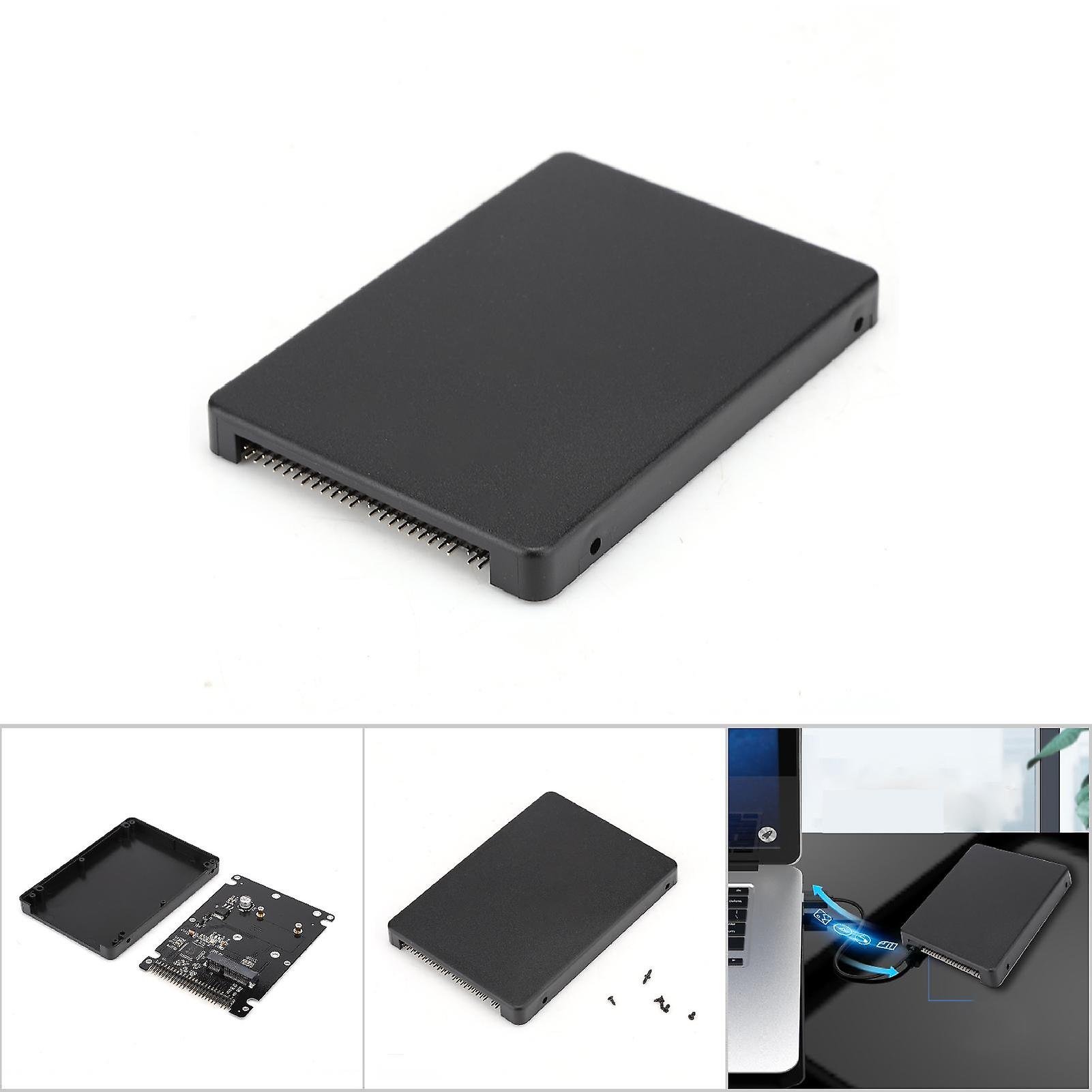 Hard Drive Box Msata Ssd To Ide 2.5 Inch Pata / Ide Parallel Port Hard Disk Box (black)